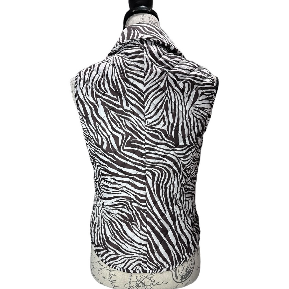 Michael Kors Animal Print Brown & White Vest Size Small - Picture 4 of 10